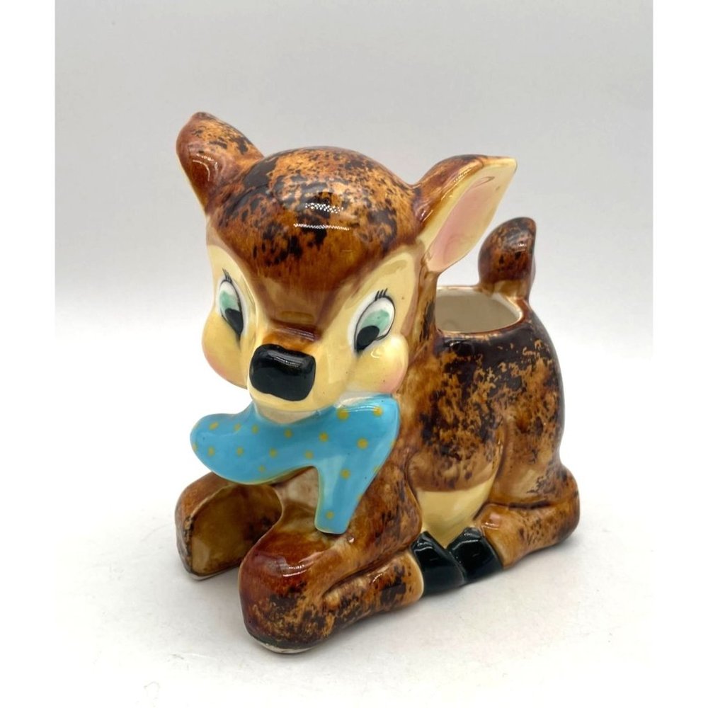 Vtg. Napco Anthropomorphic Fawn with High Heel Planter